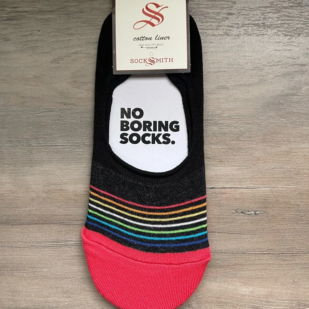 Rainbow Stripe Sock Liners - Picture 2 of 3